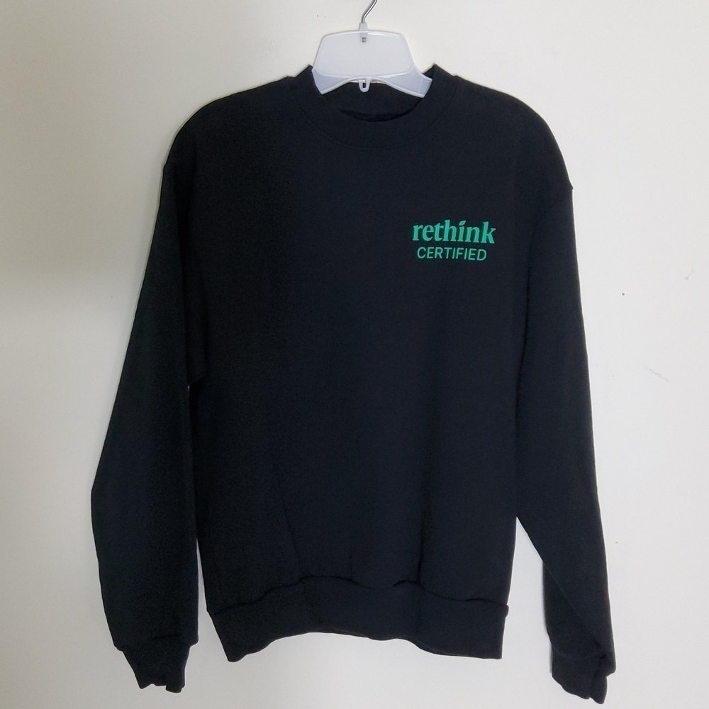 Rethink Certified Sweatshirt Black Size S